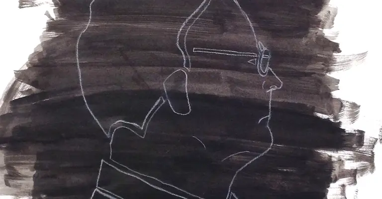 A Glance Through the Fog – Ink/Charcoal – Amelia Kofler