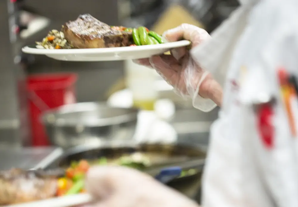 rushing plates to service